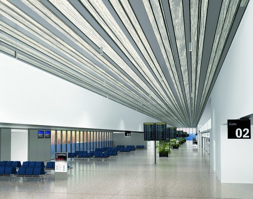 MetalWorks Linear Ceiling Systems Buildings