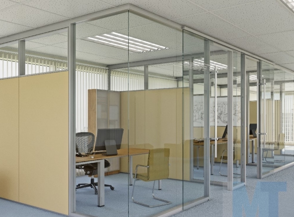 glass partition office cost