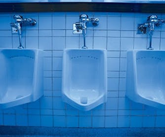 Urinals water consumption