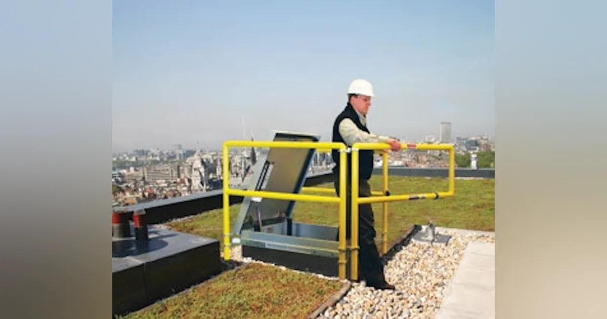 Bil Tag Railing BIL-Guard Hatch Railing System by The Bilco Company | Buildings