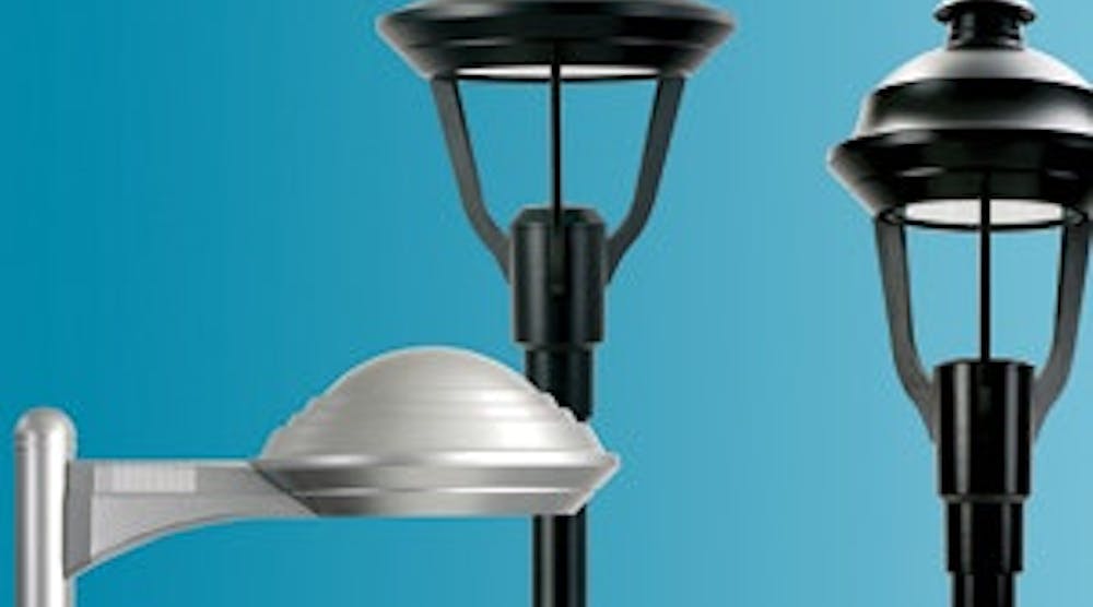 Crossover LED Pedestrian Fixtures by LSI Crossover Buildings