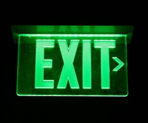 tritium exit signs location