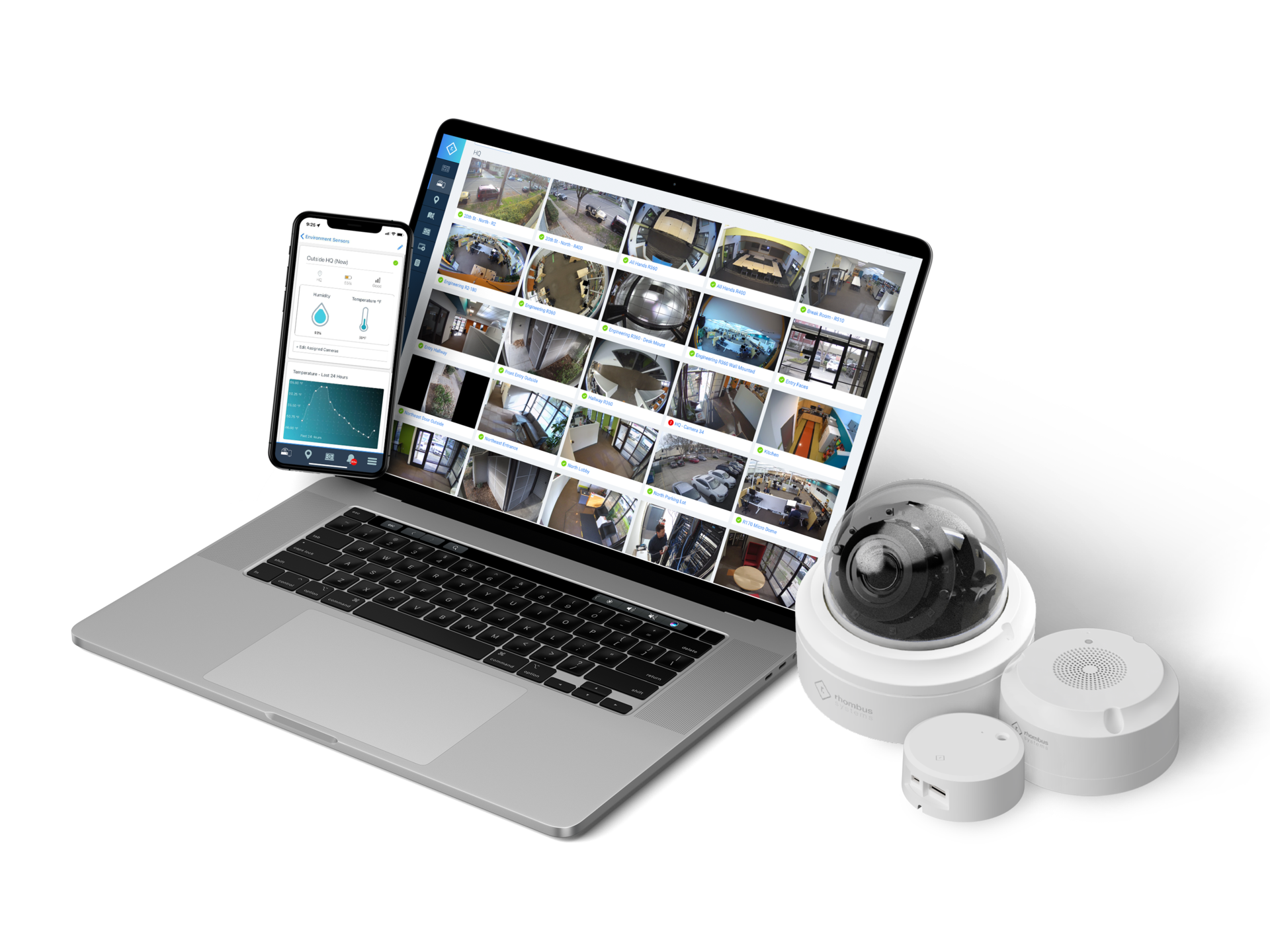 Rhombus Systems A100 Product Laydown 630396a08ed1d