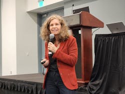 Lisa Whited, chief transformation officer for WTF and senior associate for AWA, speaks at IFMA’s World Workplace 2022. Lisa Whited, chief transformation officer for WTF and senior associate for AWA, speaks at IFMA’s World Workplace 2022.