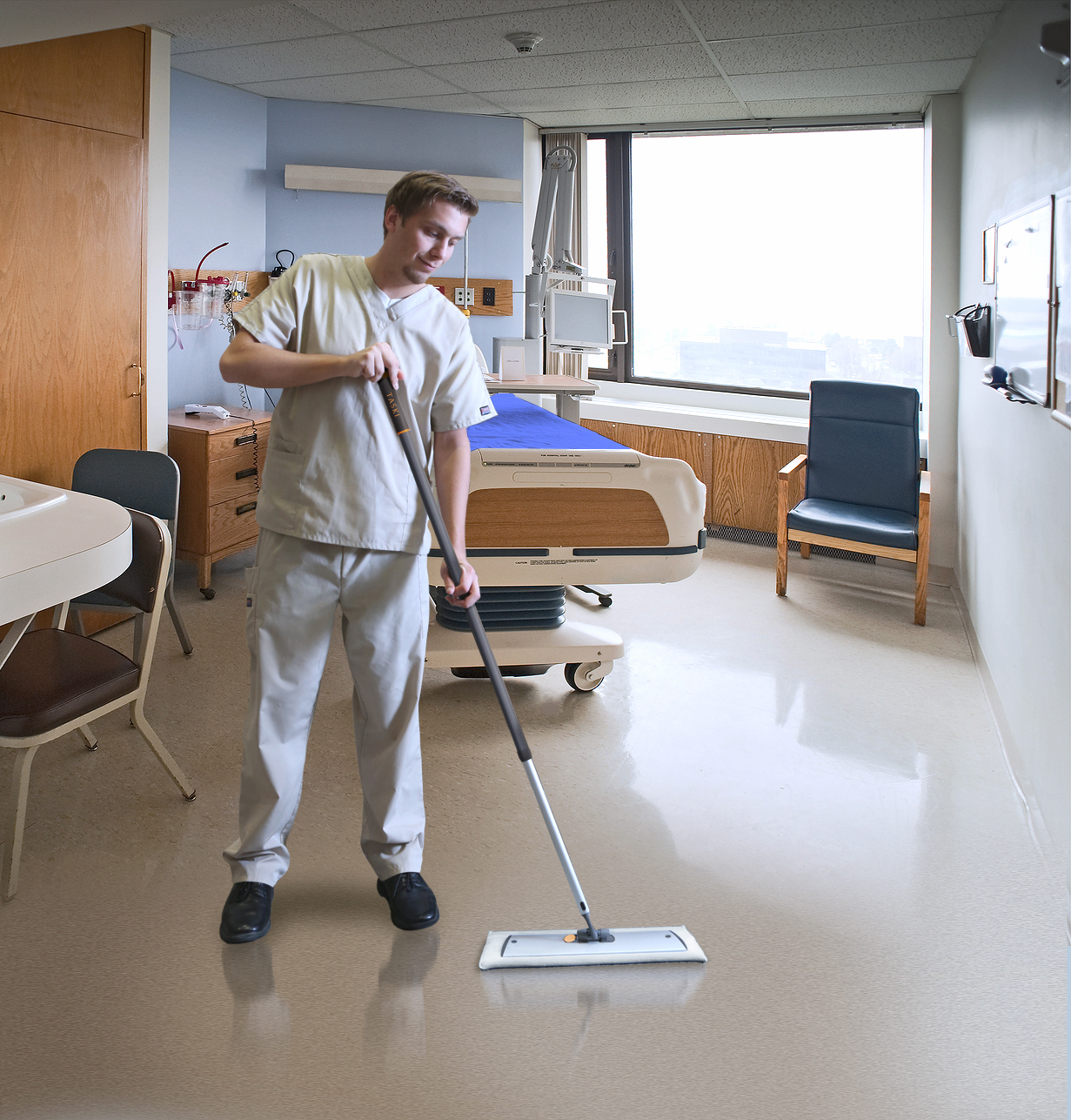 Diversey Patient Room Easy Mop Mopping
