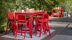 Loll Designs’ Alfresco Bar and Counter Collection is made from HDPE and stainless steel fasteners, which means the entire product is recyclable. Loll Designs’ Alfresco Bar and Counter Collection is made from HDPE and stainless steel fasteners, which means the entire product is recyclable.
