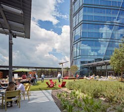 NCR Global Headquarters transformed an underutilized parking lot into a transparent and transformative work environment with two distinct towers and a multi-layered vertical program. Public review sessions with Midtown Alliance led to NCR being featured in the nonprofit’s design guidelines as an exemplary urban response. NCR Global Headquarters transformed an underutilized parking lot into a transparent and transformative work environment with two distinct towers and a multi-layered vertical program. Public review sessions with Midtown Alliance led to NCR being featured in the nonprofit’s design guidelines as an exemplary urban response.