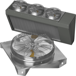AER direct drive configurable condenser fan. AER direct drive configurable condenser fan.