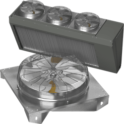 AER direct drive configurable condenser fan.