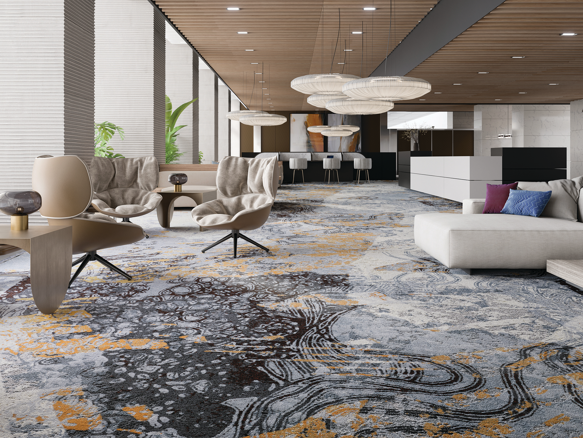 Mg Hospitality Durkan Abstract Artistry Qtf90986 Multi 6414c8e889174