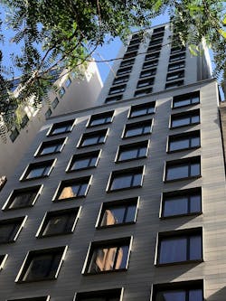 The highly energy efficient Flow Chelsea Passive House is a 24-story affordable apartment building in Manhattan. Zakrzewski + Hyde Architects’ design features large windows with projecting shades, enhanced indoor air quality, quieter apartments and more consistent air temperatures. The highly energy efficient Flow Chelsea Passive House is a 24-story affordable apartment building in Manhattan. Zakrzewski + Hyde Architects’ design features large windows with projecting shades, enhanced indoor air quality, quieter apartments and more consistent air temperatures.