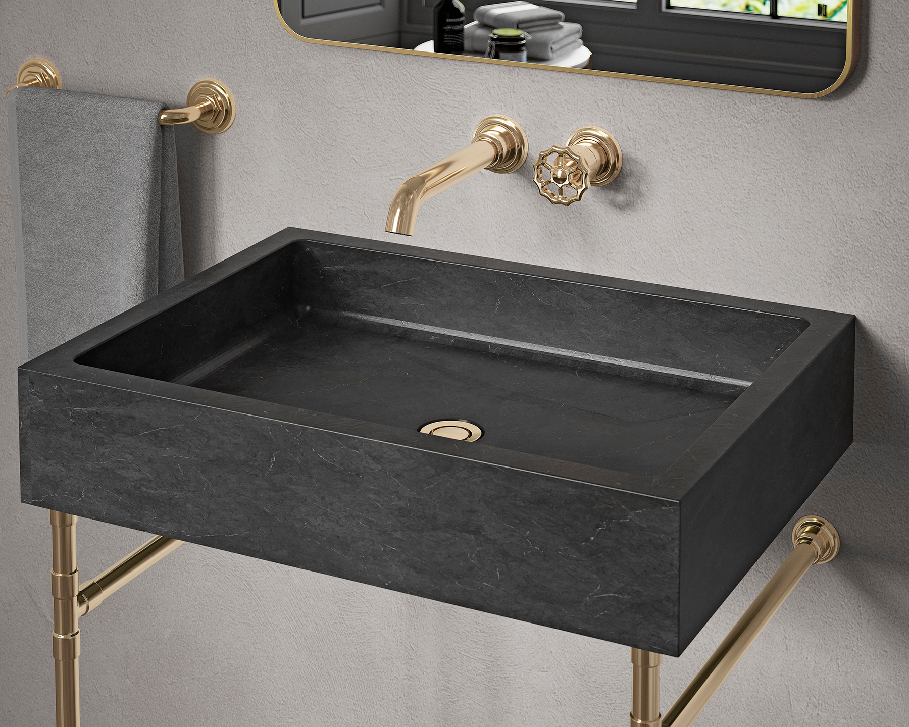 California Faucets Single Handle Wall Mount Collection (descanso Works)