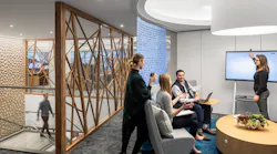 This ideation lounge was part of a workplace design project for FactSet Research Systems. For its headquarters relocation, FactSet wanted a productive work environment that would stimulate creative thinking and help attract new talent.