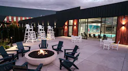 Active Wellness worked on this relaxing space. Offering office-based amenities that employees can’t easily replicate at home is a great way to entice people to return to the office.