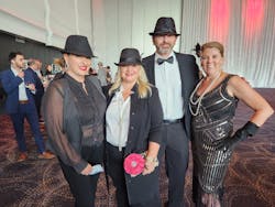 Christy Earley, Michelle Lynn, Andrew Dooley and Kellie Mayhew of BOMA/Fort Worth dressed up to celebrate the night&rsquo;s Roaring &lsquo;20s theme.