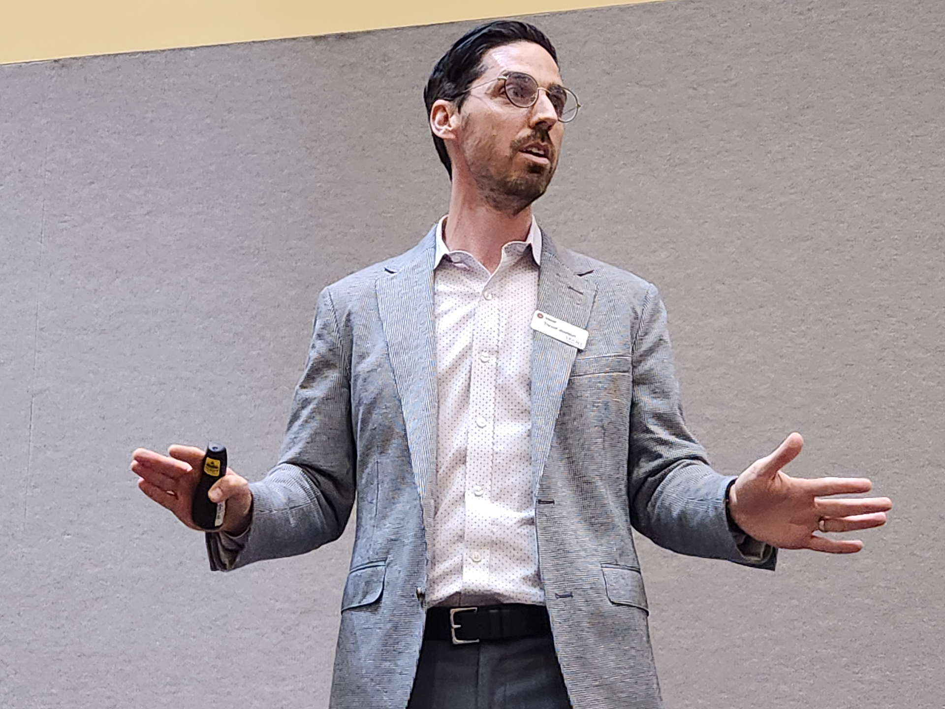 Trevor Joelson, energy services account executive for Trane, explained the two decarbonization funding options in the Inflation Reduction Act in a Monday afternoon session.