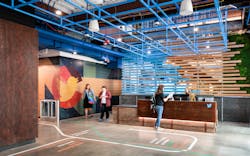 Stantec’s lighting team thoughtfully integrated lights into Twitter’s office in Boulder, Colorado. The goal for the four-story office building was to entice workers back to the office with space flexibility. Stantec’s lighting team thoughtfully integrated lights into Twitter’s office in Boulder, Colorado. The goal for the four-story office building was to entice workers back to the office with space flexibility.