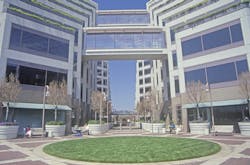 Apple’s corporate headquarters in Cupertino, California, an hour outside downtown San Francisco, features a fitness center, secure research and development facilities and 2 miles of walking and running paths. Apple’s corporate headquarters in Cupertino, California, an hour outside downtown San Francisco, features a fitness center, secure research and development facilities and 2 miles of walking and running paths.