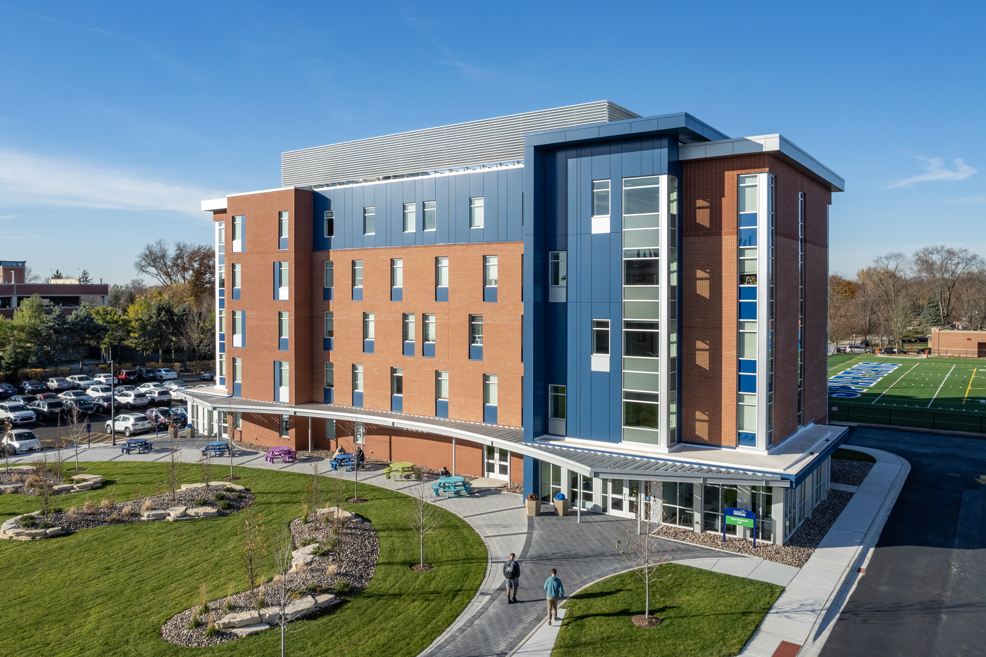 Tucker Hall is a sensory-sensitive dorm, which limits visual and acoustic stimuli to create a more supportive living experience for neurodiverse students.
