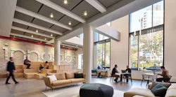 The communal spaces surrounding the lobby at Innolabs are shared by all tenants—a testament to their collaborative ideals.