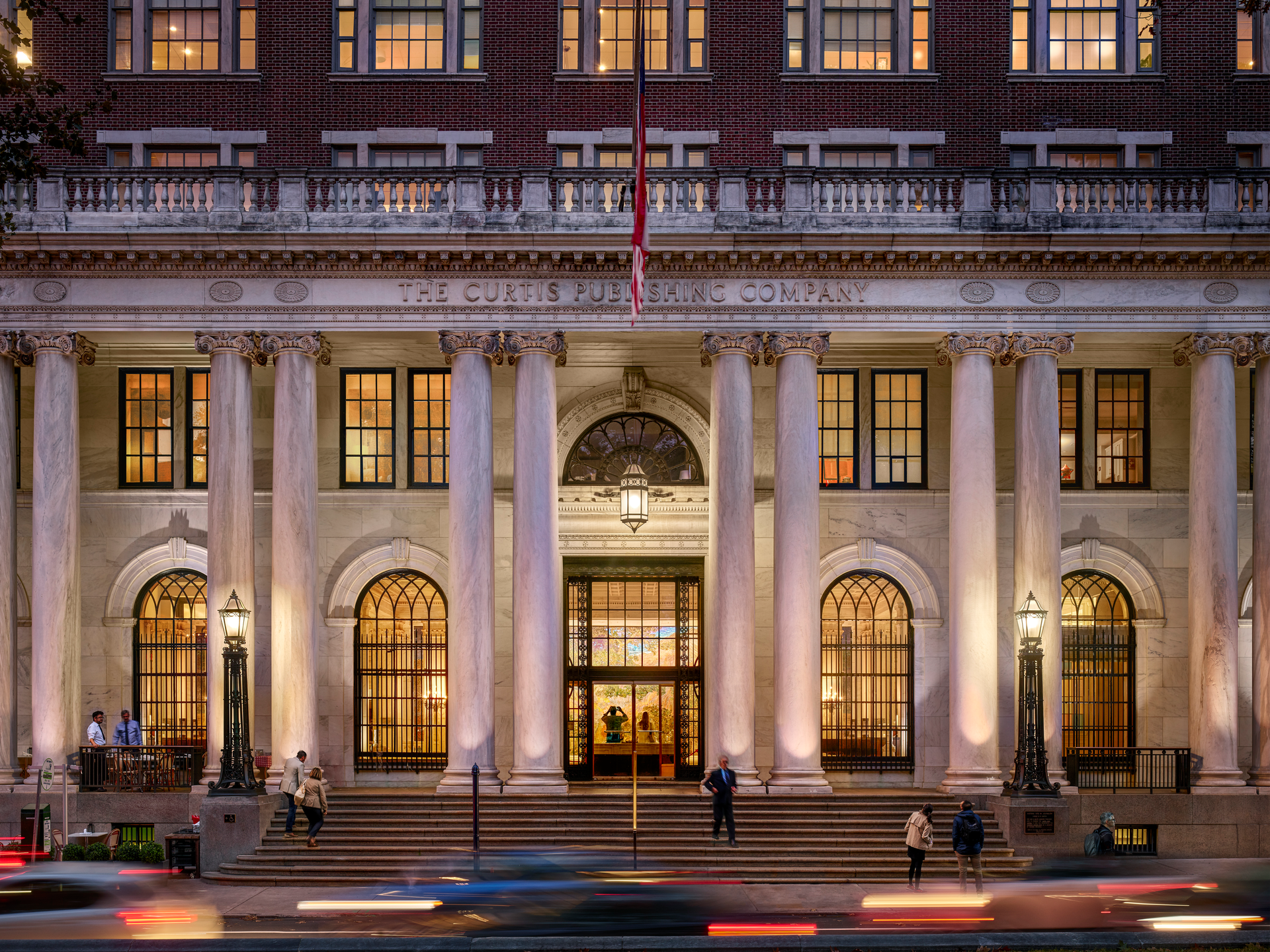From a landmark publishing company to a bustling combination of residential and biotech workspace, The Curtis Building is an adaptive reuse all-star. The conversion revives the 1910 headquarters with an emphasis on life sciences office space and labs. Four floors are dedicated to luxury apartments.