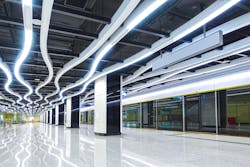 Interior of modern architecture; commercial building LED lighting system. Interior of modern architecture; commercial building LED lighting system.