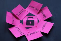 A broken lock surrounded with commonly used passwords. A broken lock surrounded with commonly used passwords.