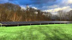Solar panels near Monsignor Bojnowski Manor at Daughters of Mary campus.