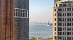 The southward view from 100 Pearl.