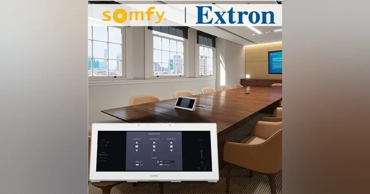 Extron System Design Extron and Somfy team to integrate smart building AV, environmental ...