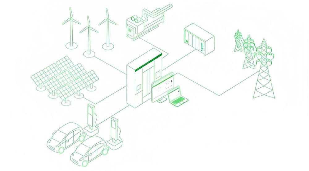 EcoStruxure Microgrid Flex illustration, Schneider Electric