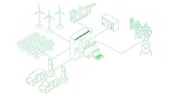EcoStruxure Microgrid Flex illustration, Schneider Electric EcoStruxure Microgrid Flex illustration, Schneider Electric