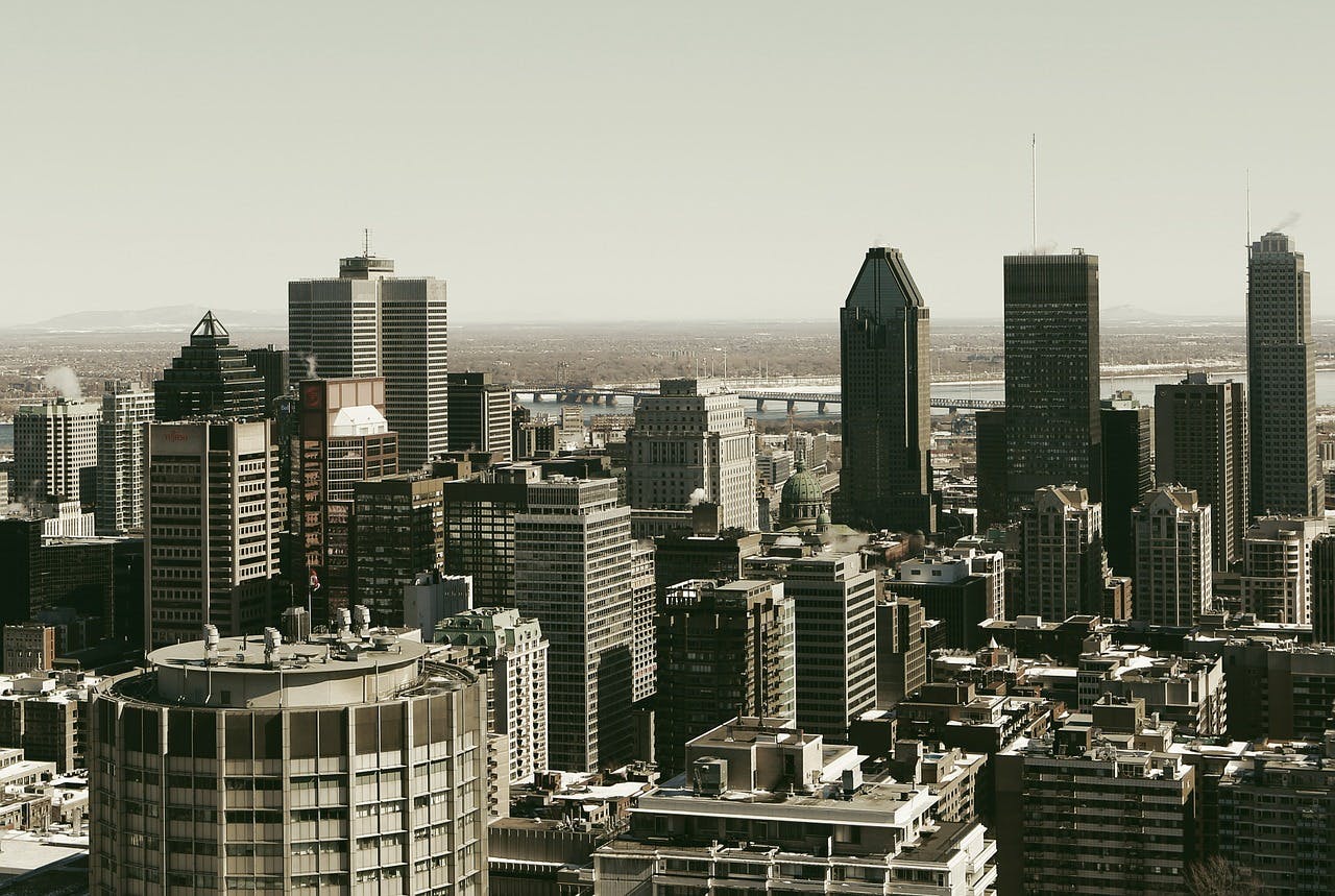Montreal city skyline