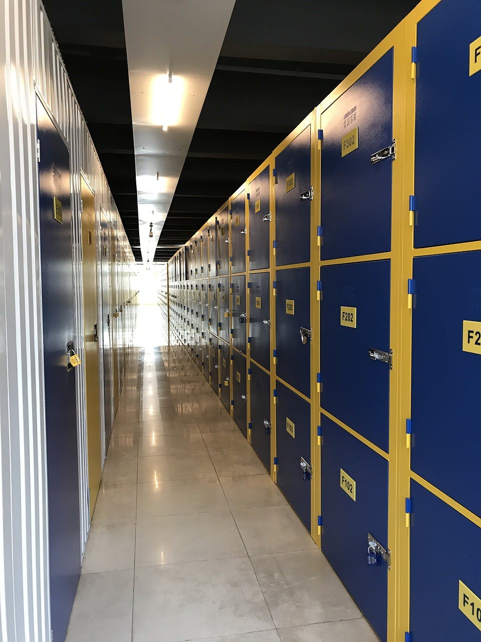 Interior of a mini-storage facility.
