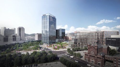 FNB Financial Center is a 26-story mixed-use tower that leads the redevelopment of a historic Pittsburgh neighborhood and will serve as the corporate headquarters of FNB, the parent company of First National Bank.