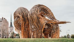 Steampunk Pavilion designed by Fologram, Igor Pantic, and SoomeenHahm Design for the 2019 Tallinn Architecture Biennale, in Estonia Steampunk Pavilion designed by Fologram, Igor Pantic, and SoomeenHahm Design for the 2019 Tallinn Architecture Biennale, in Estonia