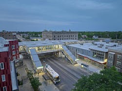 This aerial shows how Woodlawn Friend Health Center is integrated into the community, especially its adjacency to mass transportation. This aerial shows how Woodlawn Friend Health Center is integrated into the community, especially its adjacency to mass transportation.
