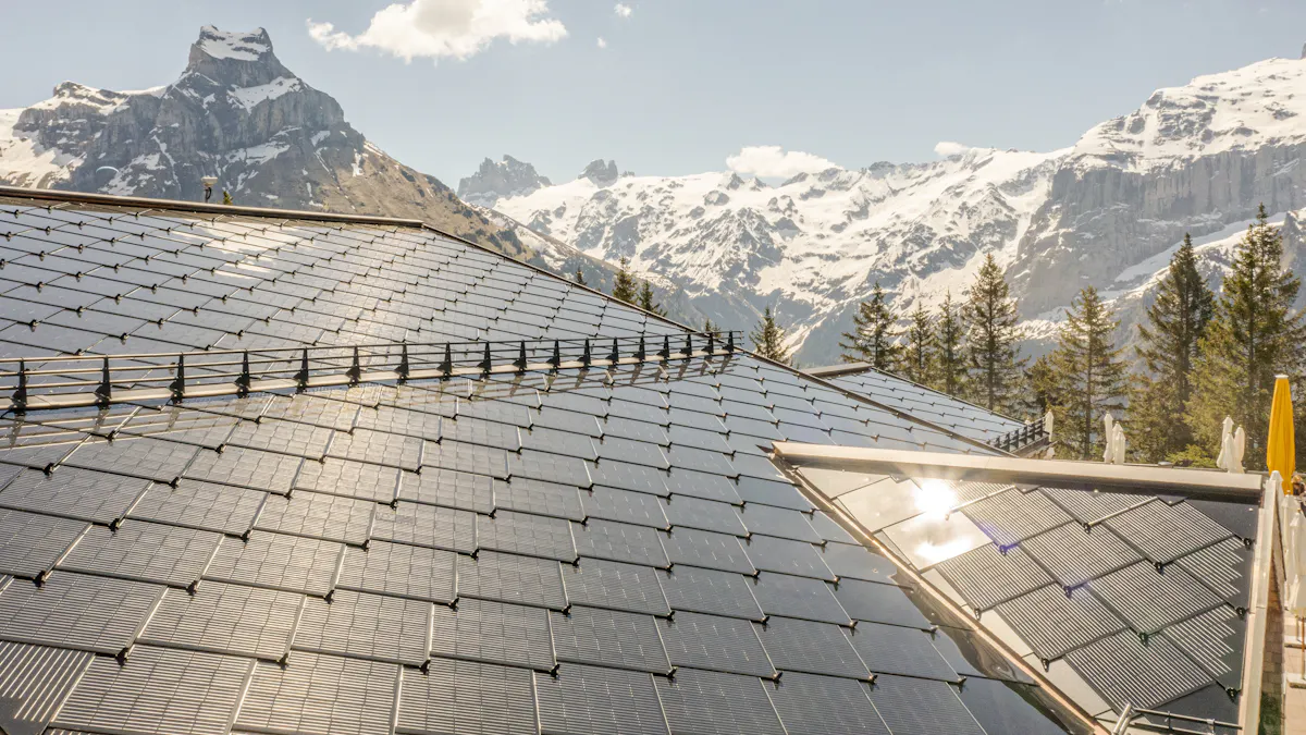 Solar Tile Structural Create a Dragon-scale Solar Roof with These Solar Tiles | Buildings