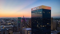 The renovated tower features a captivating new crown with programmable LED lighting on the 36th floor, redefining the city’s skyline. The renovated tower features a captivating new crown with programmable LED lighting on the 36th floor, redefining the city’s skyline.