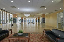 Prior to renovation, the lobby was dark, outdated and empty, with an occupancy rate of less than 50%.