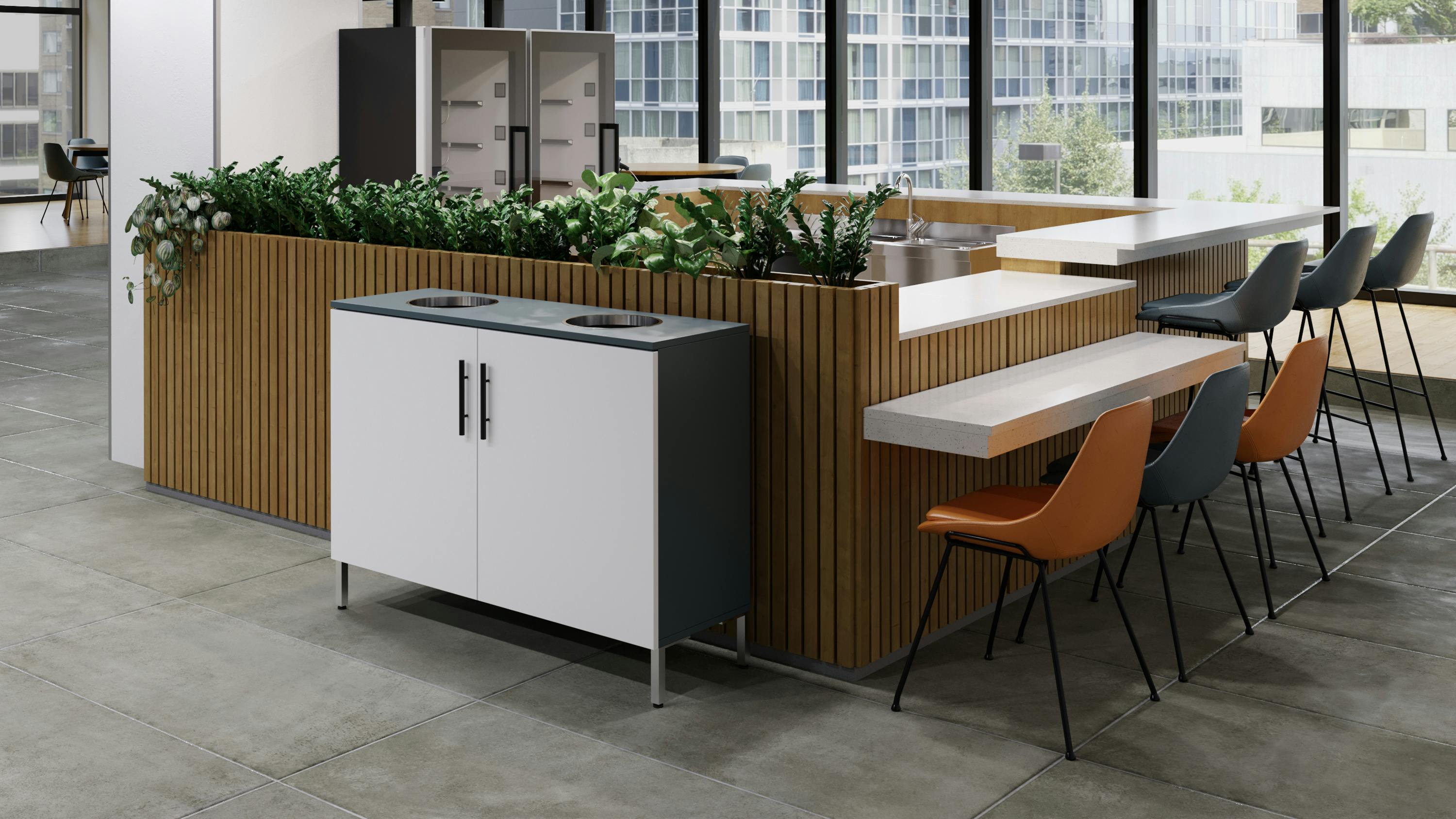 66427377aff5815dbc666c05 Deskmakers Tidy 48inch 4 Legs Pulls