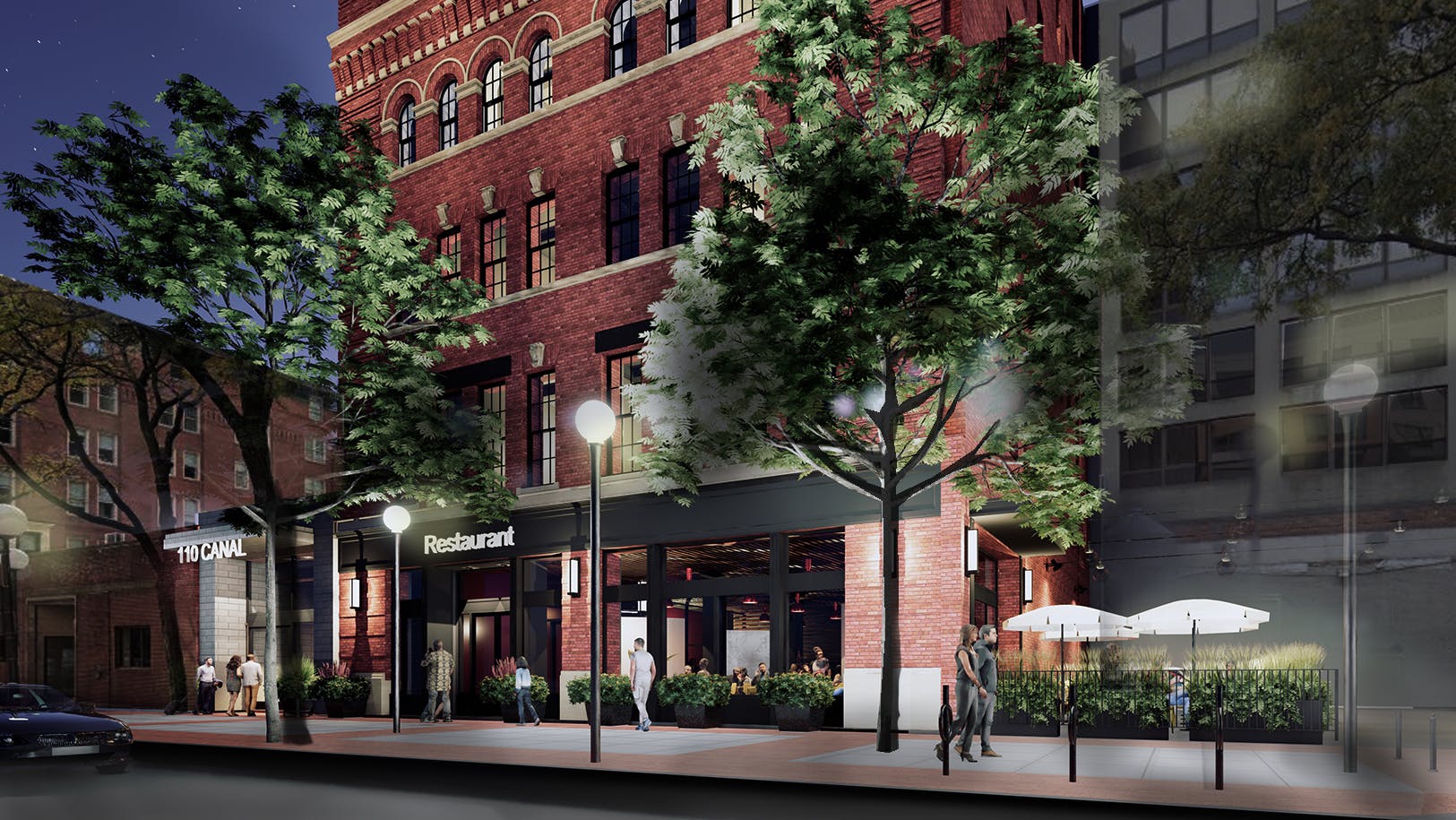 This rendering shows 110 Canal Street in Boston, a current office-to-hotel conversion project.