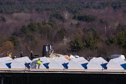 The Amherst Science Center at Amherst College combines a glycol loop with a fog-based evaporative cooling system to augment the electric chiller plant. The combination greatly improves the heat recovery efficiency at peak design condition by over 50%. The Amherst Science Center at Amherst College combines a glycol loop with a fog-based evaporative cooling system to augment the electric chiller plant. The combination greatly improves the heat recovery efficiency at peak design condition by over 50%.