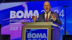 Michael Smerconish addresses the Sunday keynote crowd at the 2024 BOMA International Conference & Expo. Michael Smerconish addresses the Sunday keynote crowd at the 2024 BOMA International Conference & Expo.