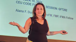 Alana F. Dunoff speaks at the 2024 IFMA World Workplace Conference & Expo.