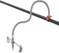 Flexible hoses can be bent around obstructions and easily manipulated to get a sprinkler into its final position without additional pipe or components. Flexible hoses can be bent around obstructions and easily manipulated to get a sprinkler into its final position without additional pipe or components.