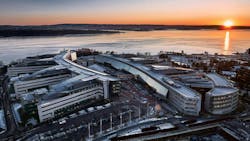 Sweden’s Fagerhult reclaimed aluminum luminaires from the Snarøyveien 30 offices outside of Oslo, owned by Norwegian Property, and home to telecommunications company Telenor. Sweden’s Fagerhult reclaimed aluminum luminaires from the Snarøyveien 30 offices outside of Oslo, owned by Norwegian Property, and home to telecommunications company Telenor.