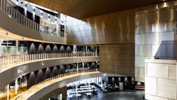 Fagerhult’s IoT pamphlet shows off the company’s design flair, such as at the city hall in Kiruna, northern Sweden, outfitted by ateljé Lyktan, a Fagerhult company. In a sign that IoT has not yet emerged from its prolonged infancy, none of the stylish installations pictured in the brochure depict connected lighting installations. Will the pace now quicken? Fagerhult’s IoT pamphlet shows off the company’s design flair, such as at the city hall in Kiruna, northern Sweden, outfitted by ateljé Lyktan, a Fagerhult company. In a sign that IoT has not yet emerged from its prolonged infancy, none of the stylish installations pictured in the brochure depict connected lighting installations. Will the pace now quicken?