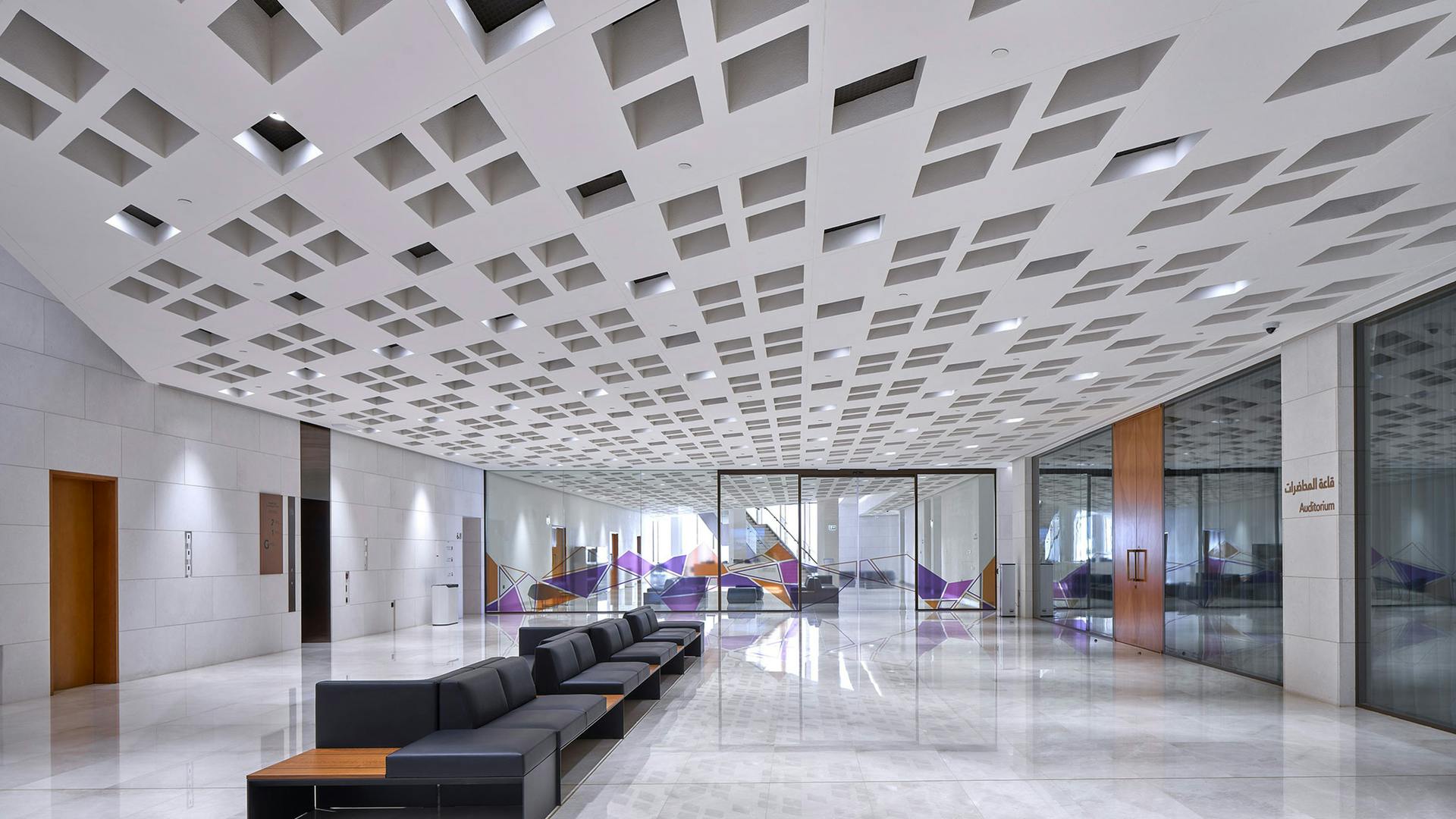 Fagerhult&rsquo;s iGuzzini provides lighting throughout the Oman Across Ages Museum near Nizwa, Oman, which opened to the public in March.