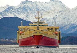 The Ramform Sovereign is one of eight seabed surveying vessels that Glamox is lighting for PGS. The Ramform Sovereign is one of eight seabed surveying vessels that Glamox is lighting for PGS.
